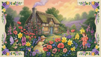 Whimsical Spring Haven: A Fairytale Cottage