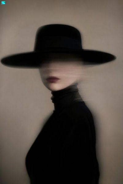 Veiled Elegance: A Portrait of Mystery
