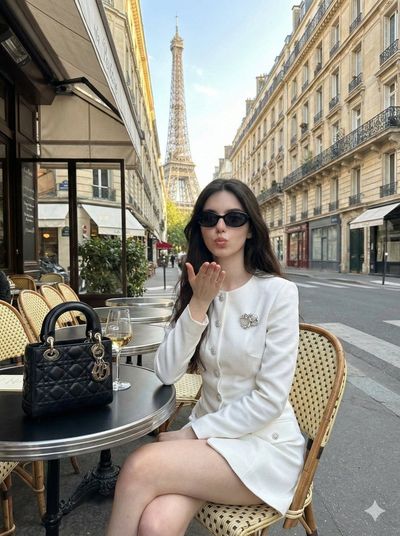 Chic Parisian Moment: Luxe Café Style