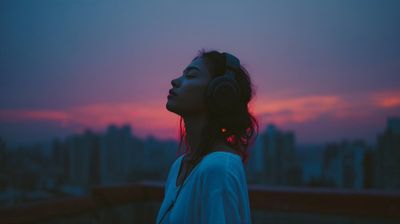 Blue Hour Serenity: A Cinematic Portrait