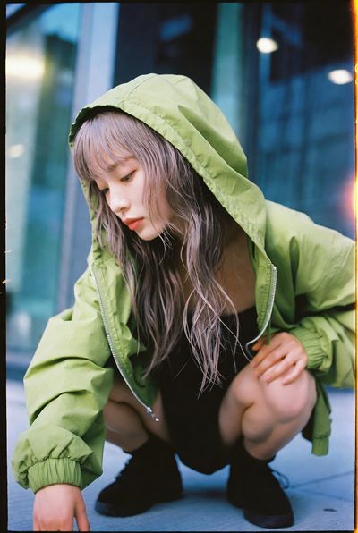 Urban Elegance in Neon Green