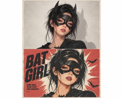 Vintage Offset Halftone Turns Modern Photo Into Pop Art Diptych