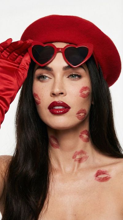 Megan Fox's Bold Fashion Moment with a Touch of Romance