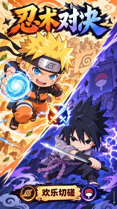 Chibi Anime Characters Face Off in Candy-Colored PvP Ad