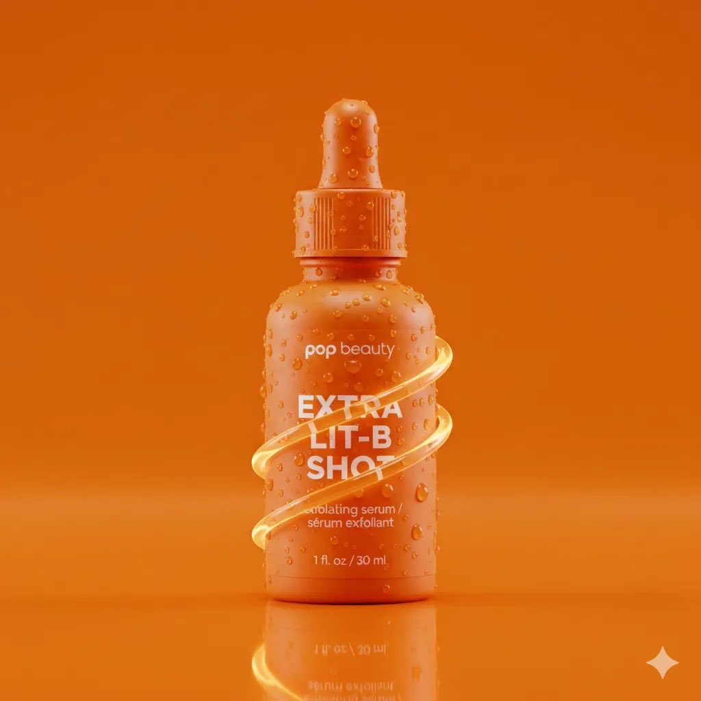 Glowing Orange Elegance: Pop Beauty Serum
