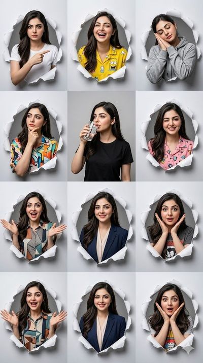 Dynamic Expressions in a Captivating Collage