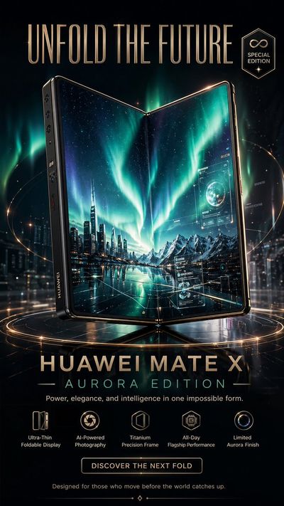 Unveiling the HUAWEI MATE X AURORA EDITION