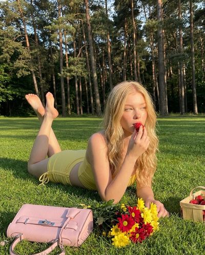 Golden Hour Bliss: A Strawberry Moment