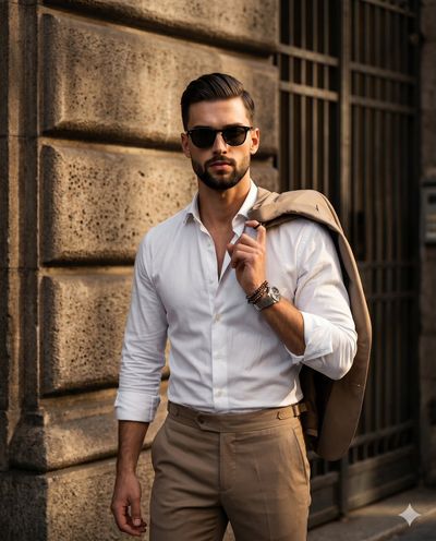 Cinematic Street-Style Portrait of Urban Elegance