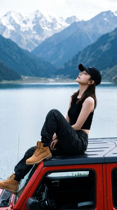 Crafting a Realistic Travel Portrait with Alpine Serenity