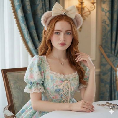 Whimsical Elegance: A Portrait of Serenity