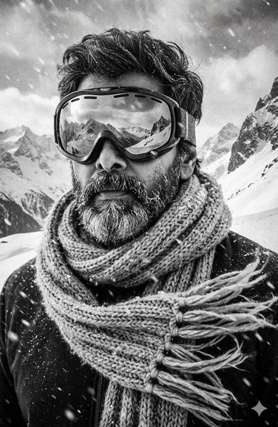 Frozen Reflections: A Cinematic Winter Portrait