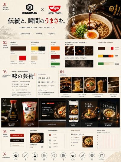 Kikkoman × Nissin: Premium Japanese Culinary Brand Poster