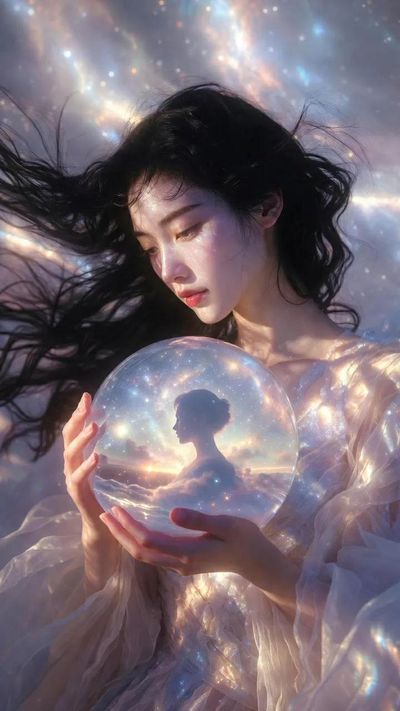 Celestial Elegance in Ethereal Fashion