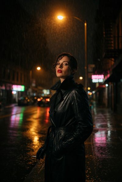 Noir Elegance: A City in Shadows