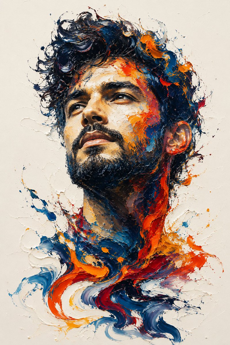 Portrait of Ambition: A Modern Expressionist Masterpiece