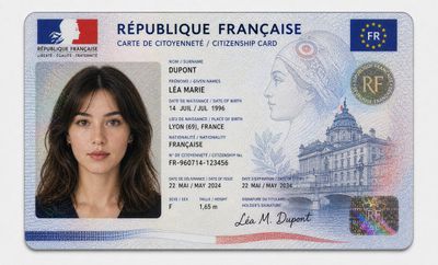 French Citizenship Card: A Study in Design and Security