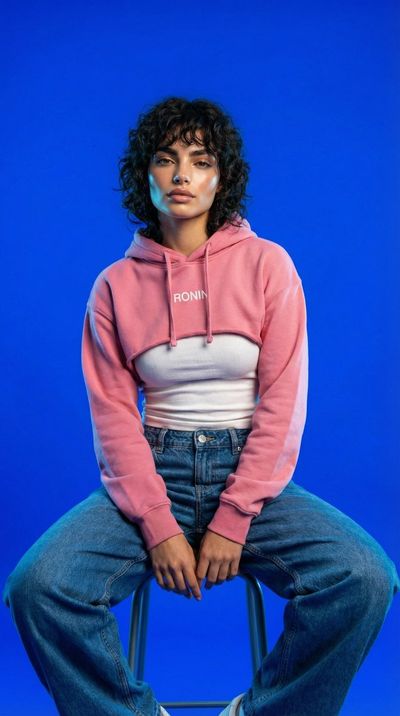Bold Fashion Fusion: A Striking Portrait of Confidence