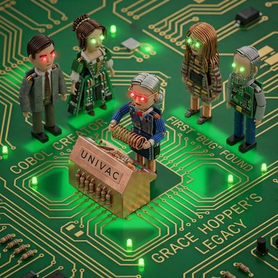 A Scientist's World in Tech: 3D Diorama of Innovation
