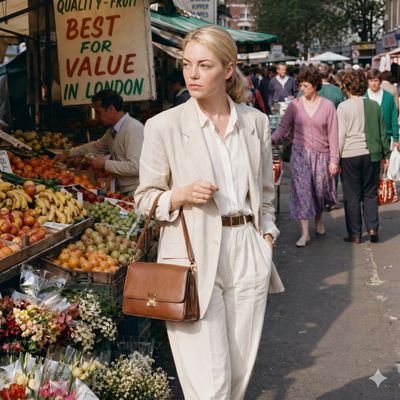 Elegant Stroll Through a 1980s London Market