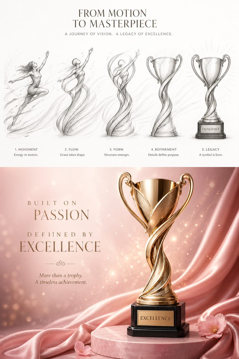 Elegance in Motion: The Journey of a Trophy Design