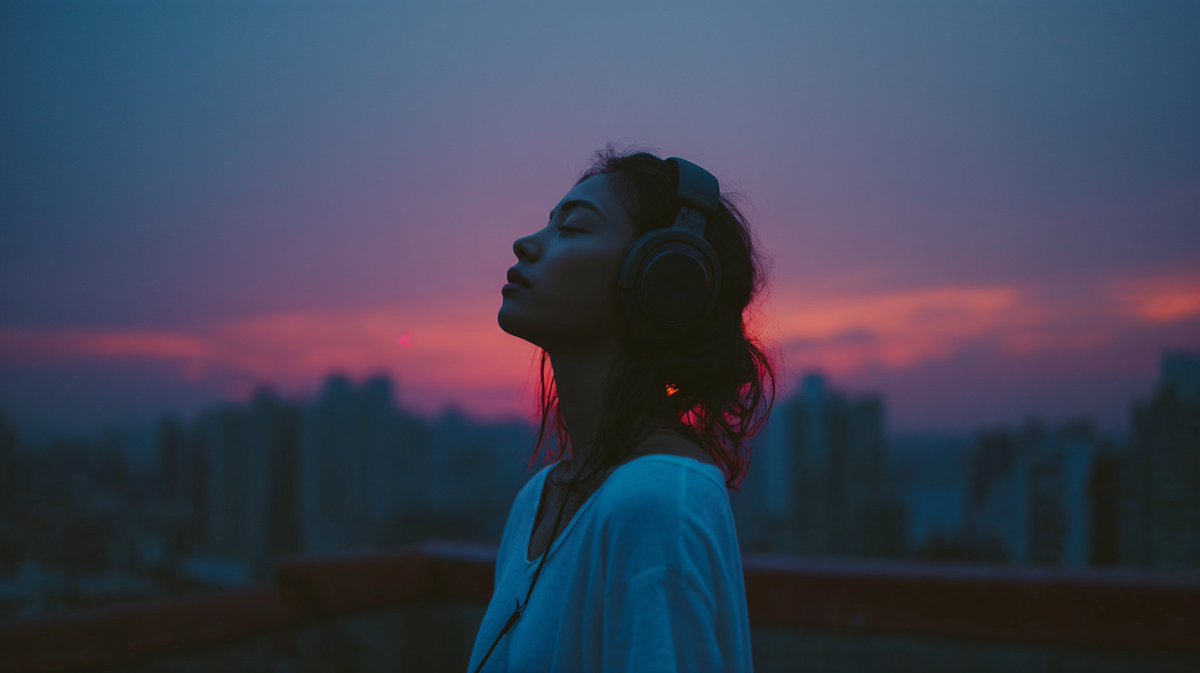 Blue Hour Serenity: A Cinematic Portrait
