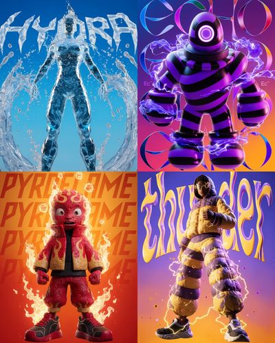 Hero in 3D: Elemental Power Unleashed