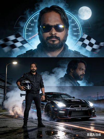 Night Racer's Vow: A High-Speed Showdown