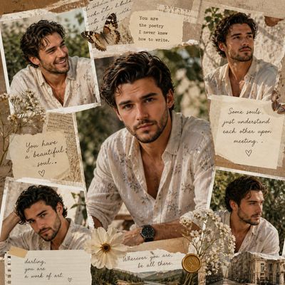 Mediterranean Elegance in Vintage Collage