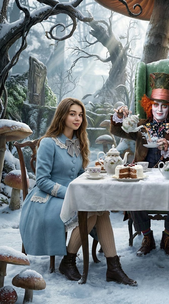 Whimsical Tea Party in a Winter Wonderland
