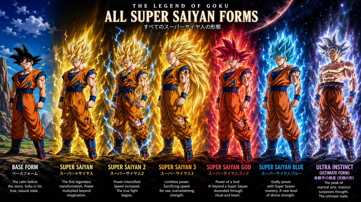 Goku's Super Saiyan Evolution: A Cinematic Masterpiece