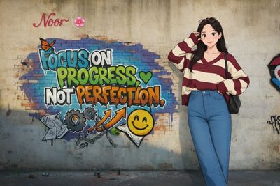 Urban Wisdom: Vibrant Graffiti Meets Anime Charm