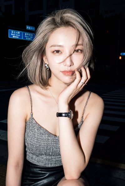 Urban Night Fashion Portrait of Confidence