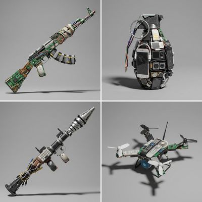 Surreal Weaponry from Innocent Materials