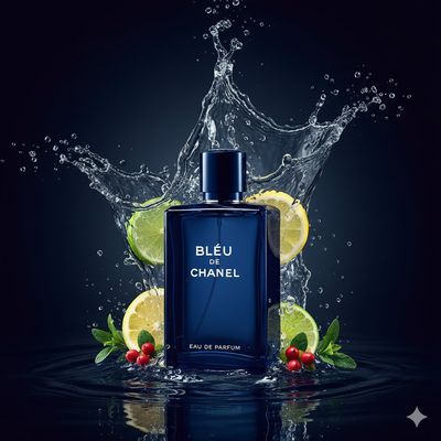 Elegant Fusion: Nature-Inspired Perfume Showcase