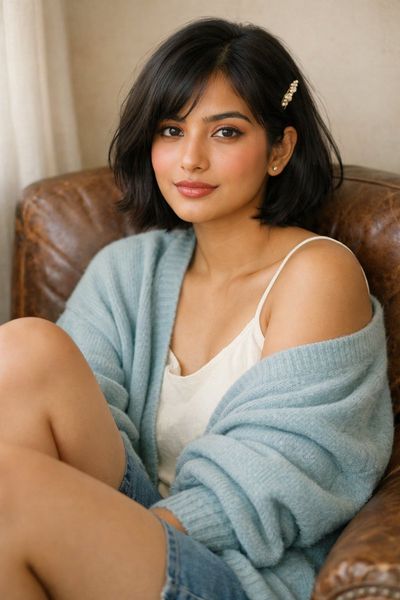 Effortless Elegance: Indian Beauty in Soft Light