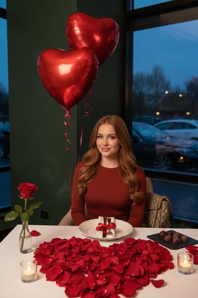 Cinematic Valentine’s Romance: Luxe Dinner Photoshoot