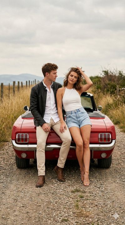 Carefree Countryside Cruise: Vintage Mustang Love
