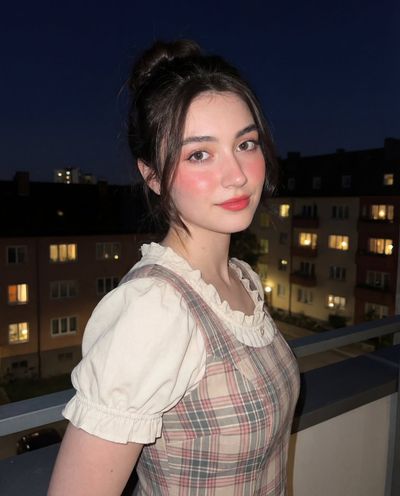 Whimsical Night Glow: A Soft Vintage Portrait