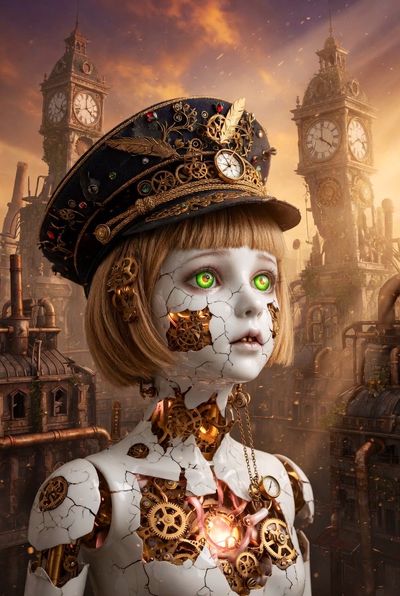 The Shattered Beauty of a Steampunk Automaton