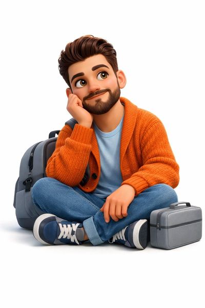 Relaxed Youthful Optimism in Pixar 3D Style
