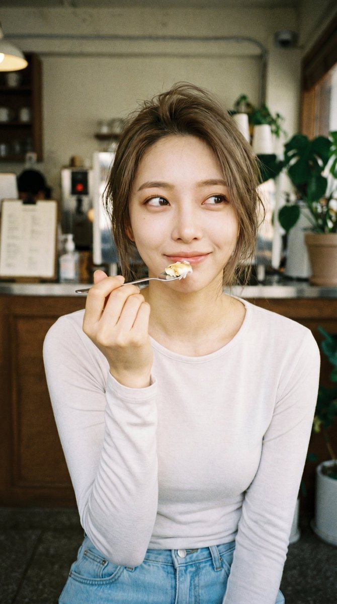 Candid Cafe Portrait: A Natural Lifestyle Capture