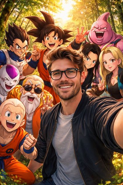 A Legendary Selfie with the Z Fighters
