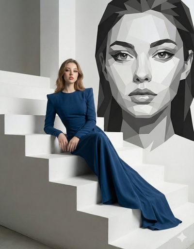 Timeless Elegance: A Cinematic Fashion Portrait