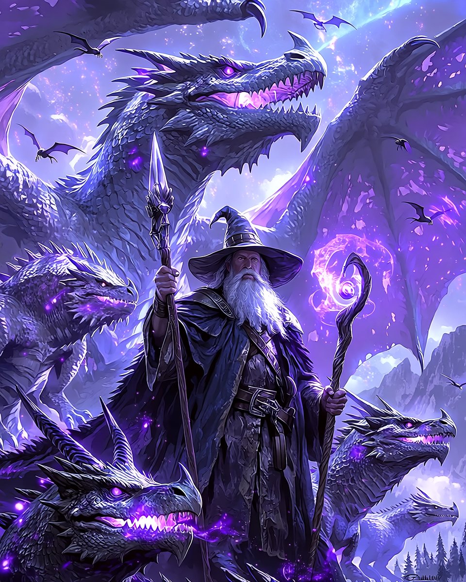 Majestic Wizardry: A Clash of Fantasy
