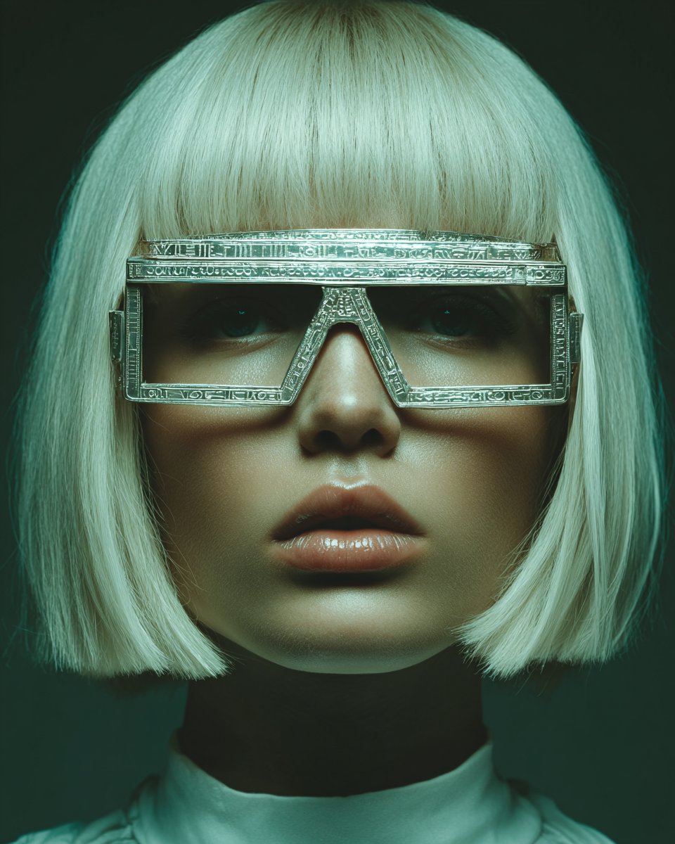 Futuristic Pharaoh Queen in a Retro-Egyptian Vision