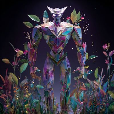 Crystal Sentinel of the Enchanted Garden