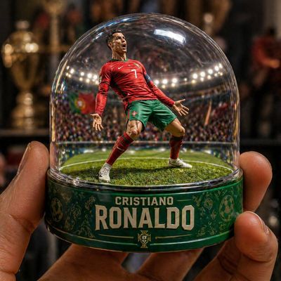 Cristiano Ronaldo Gashapon Diorama 'Siuuu' Capsule Scene