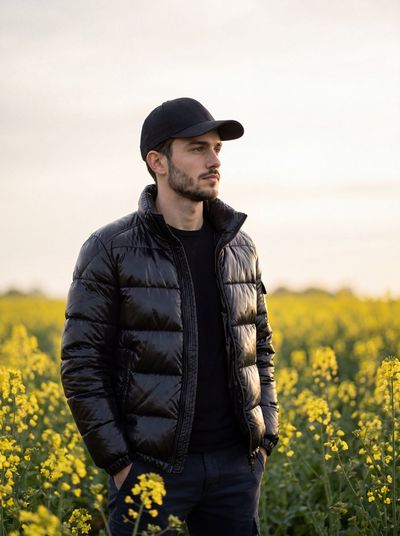 Silent Reflection in a Field of Gold