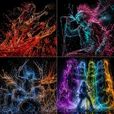 Liquid Energy: Rock Concerts in Motion